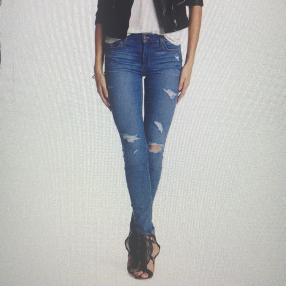 Distressed Rolled Skinny Ankle Joe’s Jeans